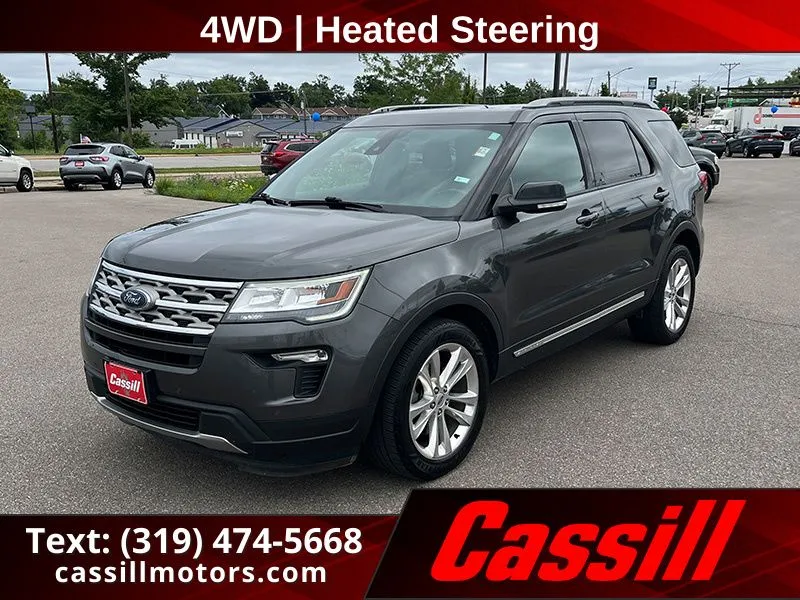 Gray 2018 Ford Explorer XLT for sale in Cedar Rapids, IA