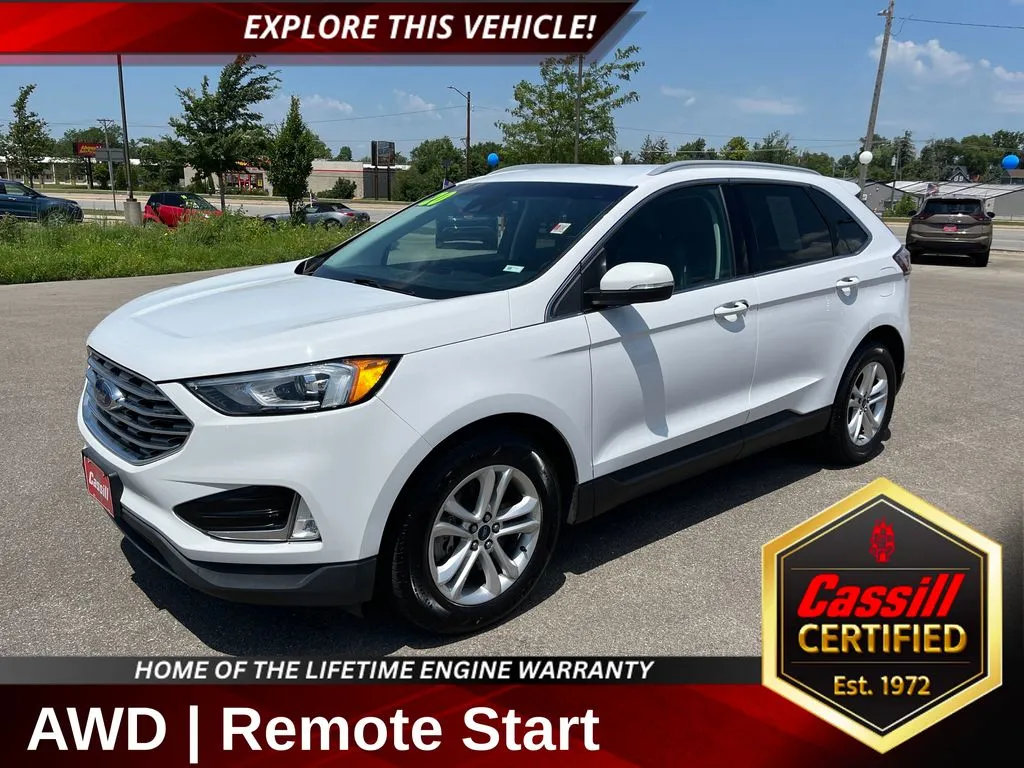 White 2020 Ford Edge SEL for sale in Cedar Rapids, IA