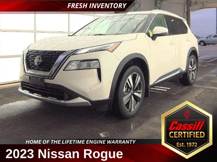 White 2023 Nissan Rogue Platinum for sale in Cedar Rapids, IA