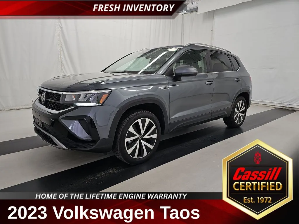 Gray 2023 Volkswagen Taos 1.5T SE for sale in Cedar Rapids, IA