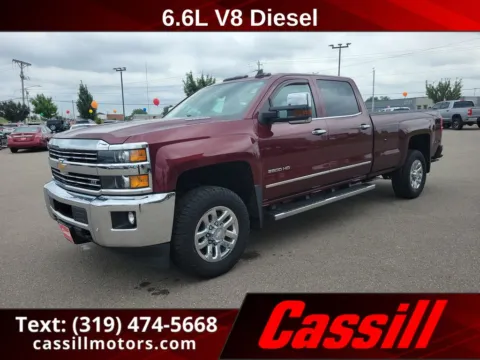 Red 2016 Chevrolet Silverado 2500HD LTZ for sale in Cedar Rapids, IA
