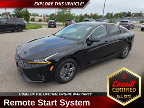 Black 2021 Kia K5 LXS for sale in Cedar Rapids, IA