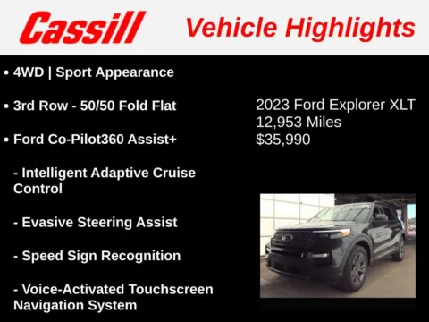 Another view of 2023 Ford Explorer XLT for sale in Cedar Rapids, IA at Cassill Motors
