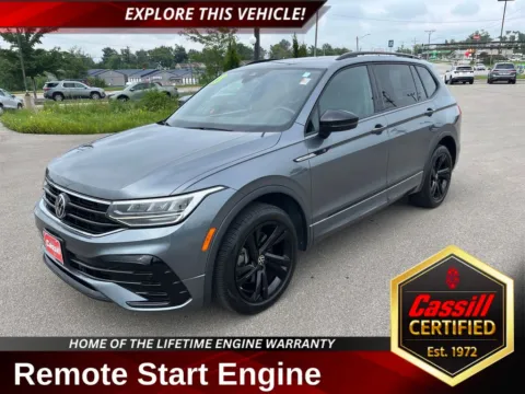Gray 2023 Volkswagen Tiguan 2.0T SE R-Line Black for sale in Cedar Rapids, IA