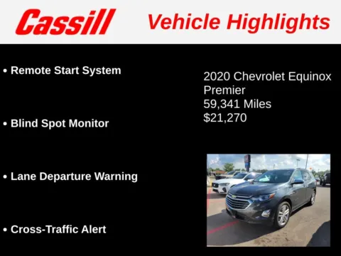 Another view of 2020 Chevrolet Equinox Premier for sale in Cedar Rapids, IA at Cassill Motors
