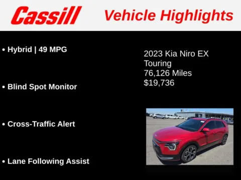 Another view of 2023 Kia Niro EX Touring for sale in Cedar Rapids, IA at Cassill Motors