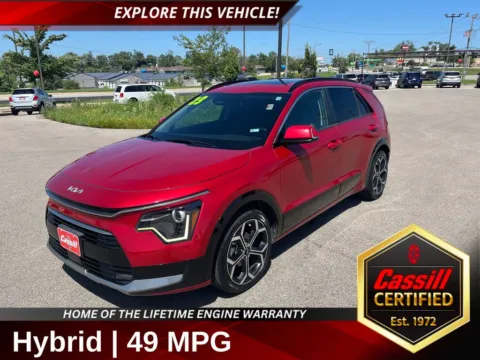 Red 2023 Kia Niro EX Touring for sale in Cedar Rapids, IA
