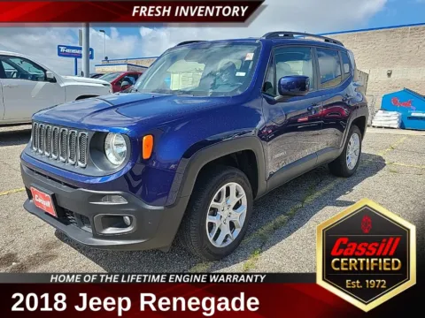 Blue 2018 Jeep Renegade Latitude for sale in Cedar Rapids, IA