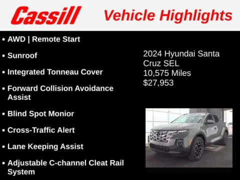 Another view of 2024 Hyundai Santa Cruz SEL for sale in Cedar Rapids, IA at Cassill Motors