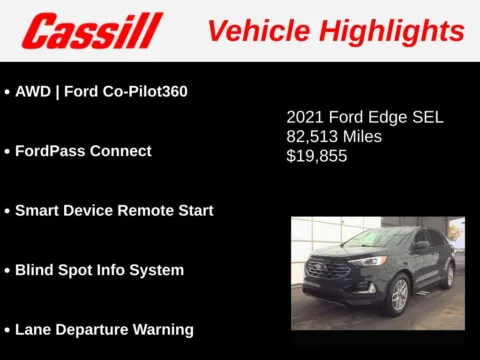 Another view of 2021 Ford Edge SEL for sale in Cedar Rapids, IA at Cassill Motors