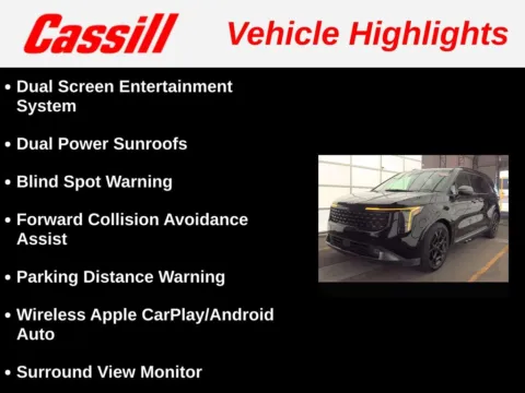 Another view of 2025 Kia Carnival SX for sale in Cedar Rapids, IA at Cassill Motors