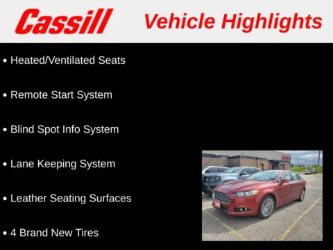 Another view of 2014 Ford Fusion Titanium for sale in Cedar Rapids, IA at Cassill Motors