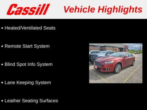 Another view of 2014 Ford Fusion Titanium for sale in Cedar Rapids, IA at Cassill Motors