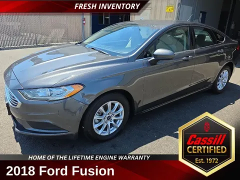 Gray 2018 Ford Fusion S for sale in Cedar Rapids, IA