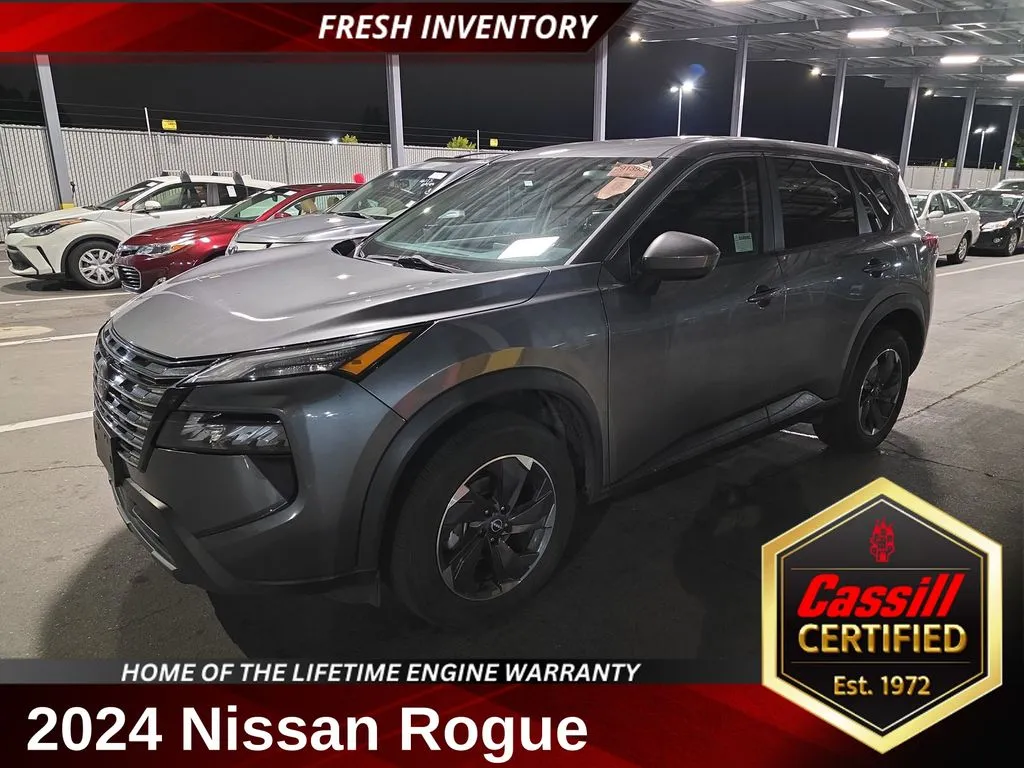 Gray 2024 Nissan Rogue SV for sale in Cedar Rapids, IA