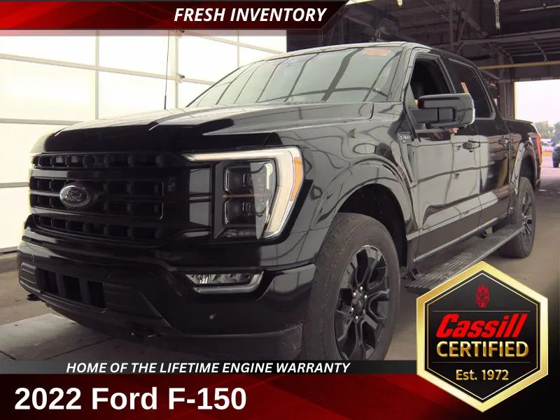 Black 2022 Ford F-150 Lariat for sale in Cedar Rapids, IA