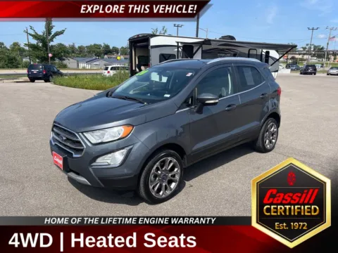Gray 2020 Ford EcoSport Titanium for sale in Cedar Rapids, IA