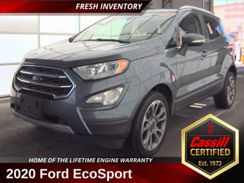 Gray 2020 Ford EcoSport Titanium for sale in Cedar Rapids, IA