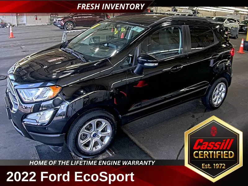Black 2022 Ford EcoSport SE for sale in Cedar Rapids, IA