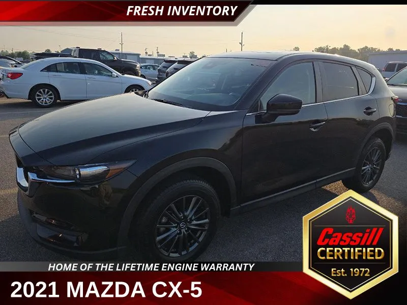 Black 2021 Mazda CX-5 Touring for sale in Cedar Rapids, IA