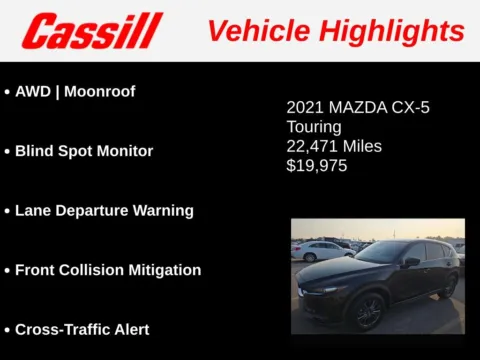 Another view of 2021 Mazda CX-5 Touring for sale in Cedar Rapids, IA at Cassill Motors