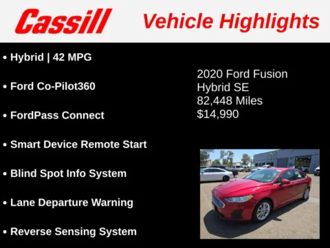 Another view of 2020 Ford Fusion Hybrid SE for sale in Cedar Rapids, IA at Cassill Motors