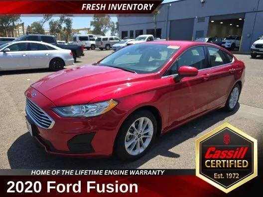Red 2020 Ford Fusion Hybrid SE for sale in Cedar Rapids, IA