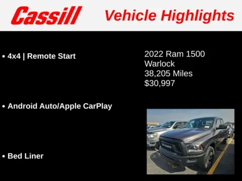 Another view of 2022 Ram 1500 Classic Warlock for sale in Cedar Rapids, IA at Cassill Motors
