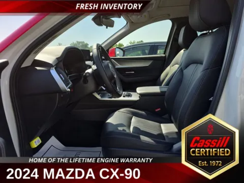White 2024 Mazda CX-90 3.3 Turbo Preferred for sale in Cedar Rapids, IA