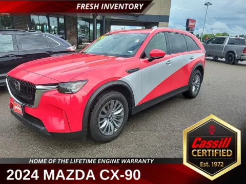 White 2024 Mazda CX-90 3.3 Turbo Preferred for sale in Cedar Rapids, IA