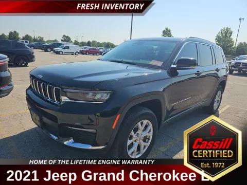 Black 2021 Jeep Grand Cherokee L Limited for sale in Cedar Rapids, IA