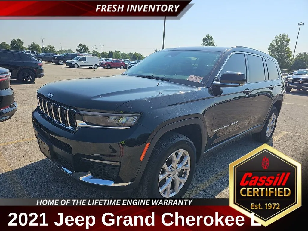 Black 2021 Jeep Grand Cherokee L Limited for sale in Cedar Rapids, IA
