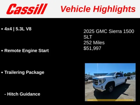 Another view of 2025 GMC Sierra 1500 SLT for sale in Cedar Rapids, IA at Cassill Motors