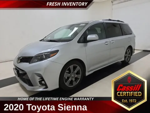 Silver 2020 Toyota Sienna SE for sale in Cedar Rapids, IA