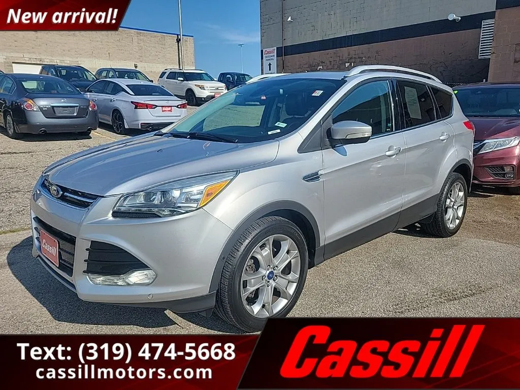 Silver 2014 Ford Escape Titanium for sale in Cedar Rapids, IA