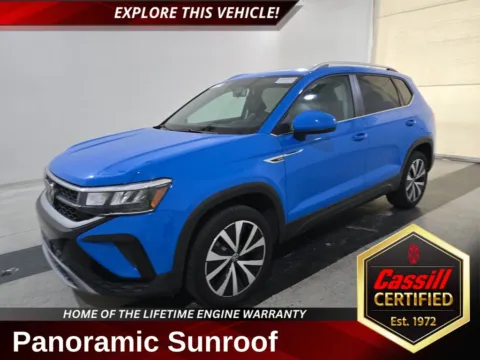 Blue 2022 Volkswagen Taos 1.5T SE for sale in Cedar Rapids, IA