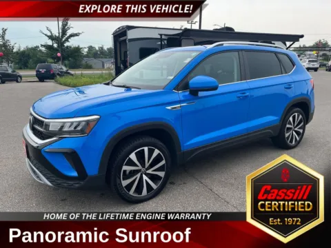 Blue 2022 Volkswagen Taos 1.5T SE for sale in Cedar Rapids, IA