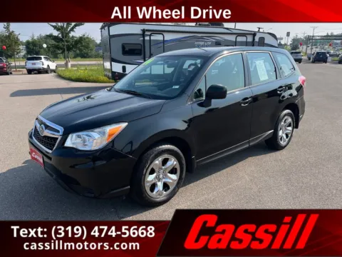 Black 2014 Subaru Forester 2.5i for sale in Cedar Rapids, IA