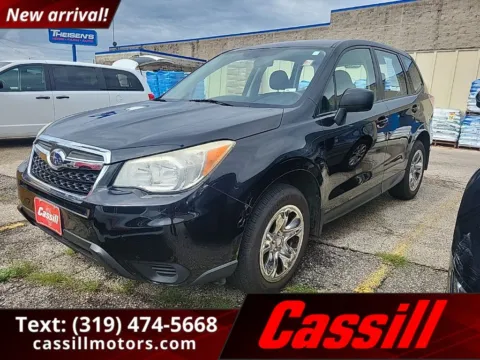 Black 2014 Subaru Forester 2.5i for sale in Cedar Rapids, IA