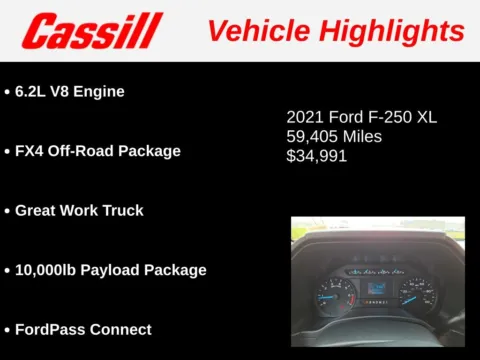 Another view of 2021 Ford F-250SD XL for sale in Cedar Rapids, IA at Cassill Motors