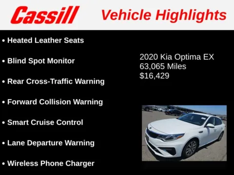 Another view of 2020 Kia Optima EX for sale in Cedar Rapids, IA at Cassill Motors