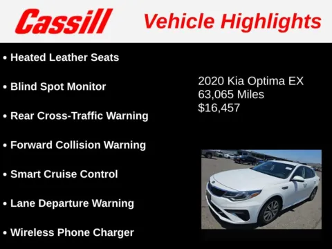 Another view of 2020 Kia Optima EX for sale in Cedar Rapids, IA at Cassill Motors