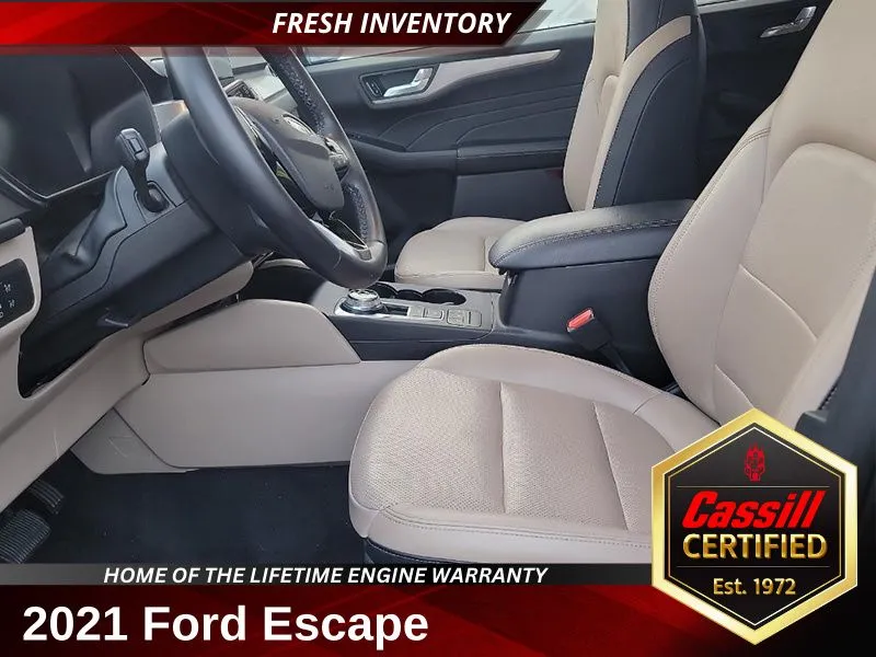 Gray 2021 Ford Escape Hybrid Titanium for sale in Cedar Rapids, IA