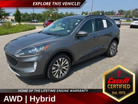 Gray 2021 Ford Escape Hybrid Titanium for sale in Cedar Rapids, IA