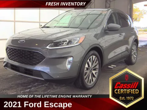 Gray 2021 Ford Escape Hybrid Titanium for sale in Cedar Rapids, IA