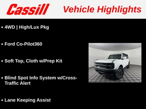 Another view of 2024 Ford Bronco Outer Banks for sale in Cedar Rapids, IA at Cassill Motors
