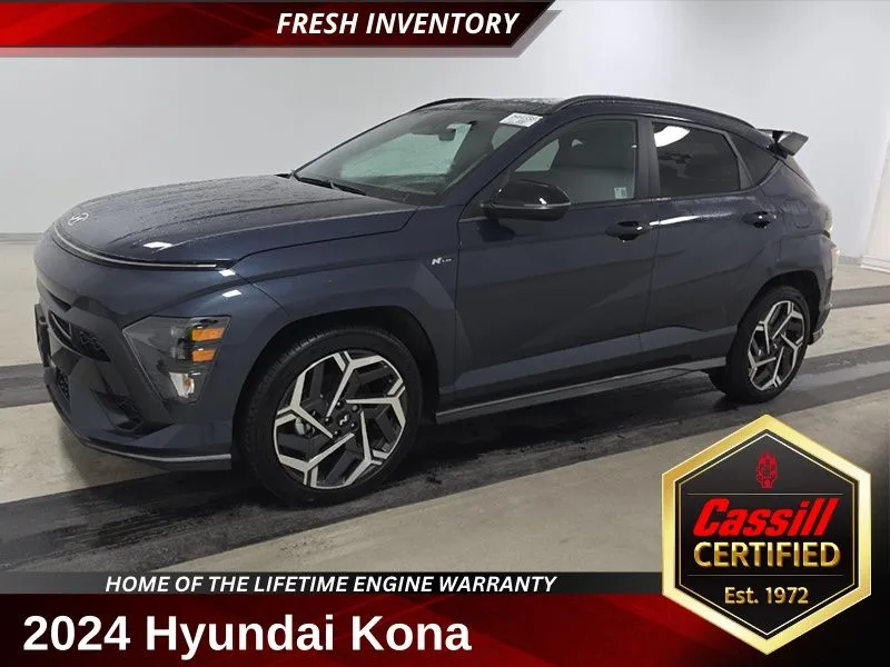 Blue 2024 Hyundai Kona N Line for sale in Cedar Rapids, IA