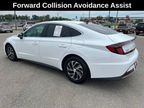 Another view of 2023 Hyundai Sonata Hybrid Blue for sale in Cedar Rapids, IA at Cassill Motors