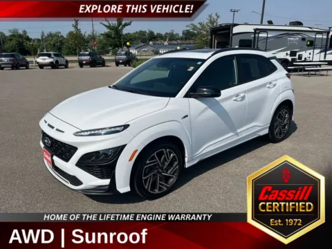 White 2022 Hyundai Kona N Line for sale in Cedar Rapids, IA