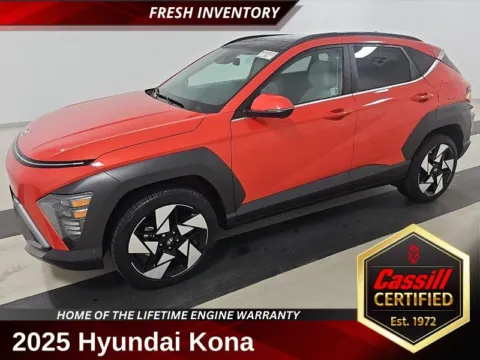 Orange 2025 Hyundai Kona Limited for sale in Cedar Rapids, IA